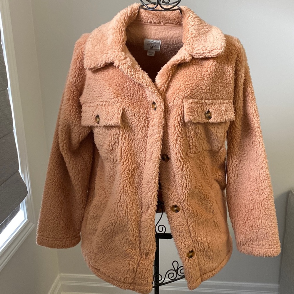 Billabong faux fur jacket. BNWT